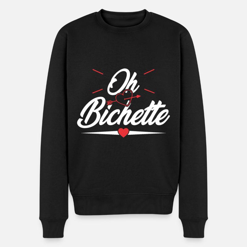 Oh bichette humour femme - Pull Premium bio Homme - noir