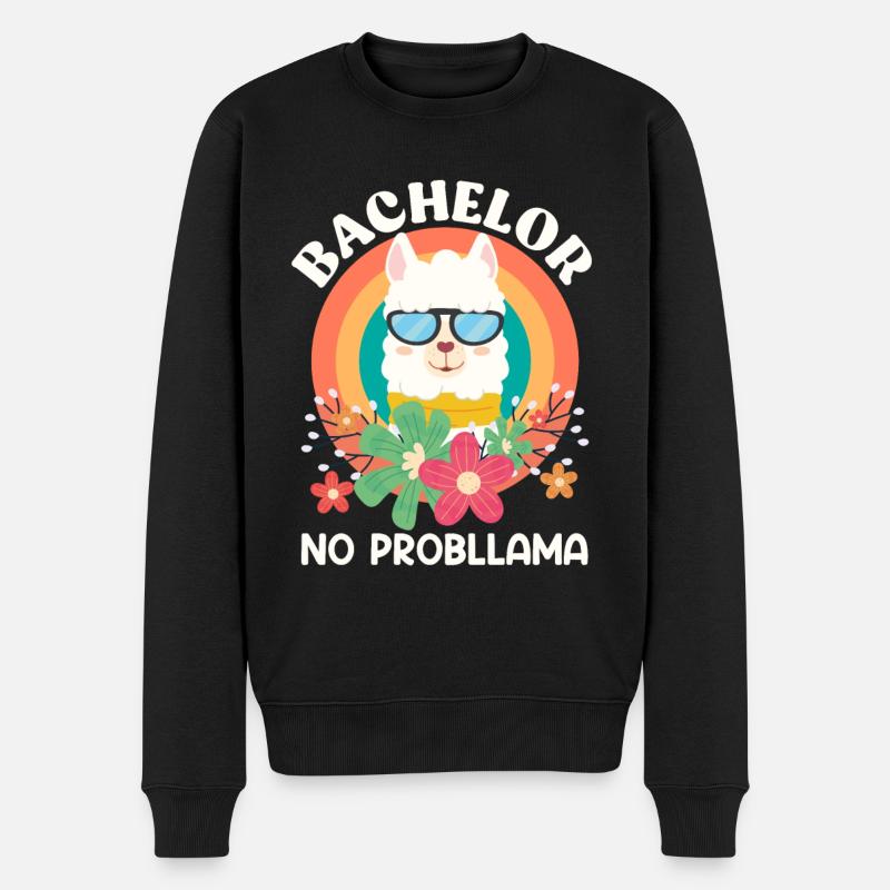 Licence NO Probllama - Pull Premium bio Homme - noir