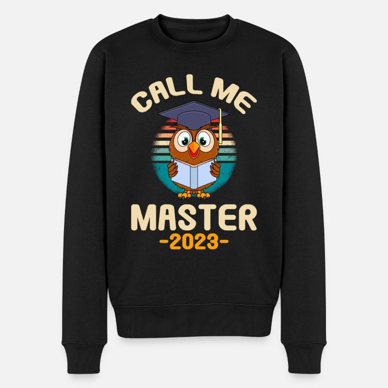 Call me Master 2023 Master Abschluss - Männer Premium Bio Pullover - Schwarz