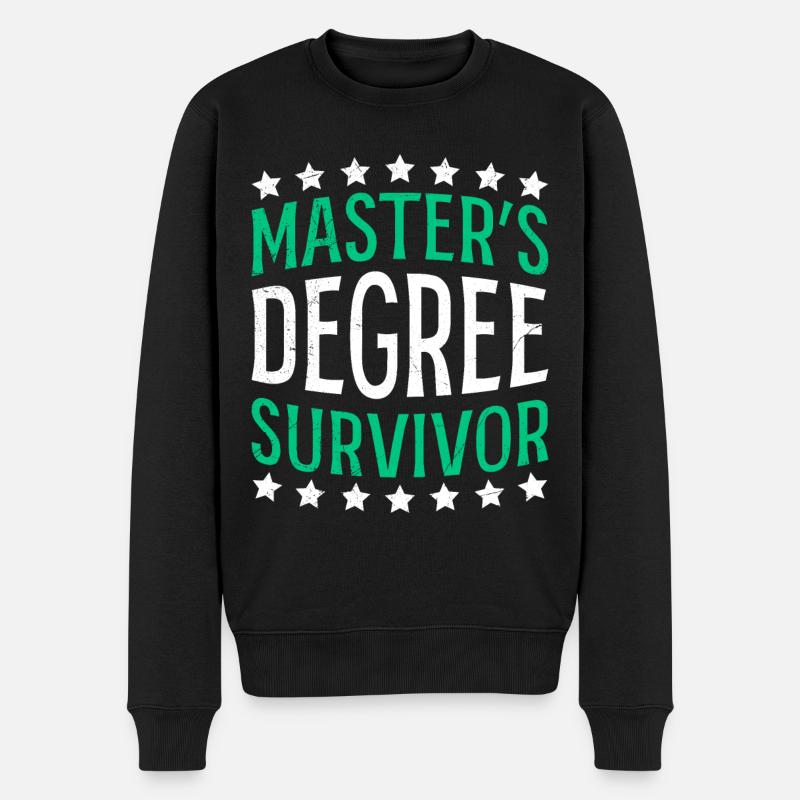 Survivant de maîtrise Master - Pull Premium bio Homme - noir