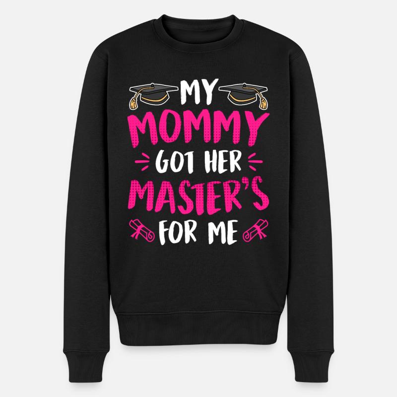 Ma mère a une maîtrise - Pull Premium bio Homme - noir