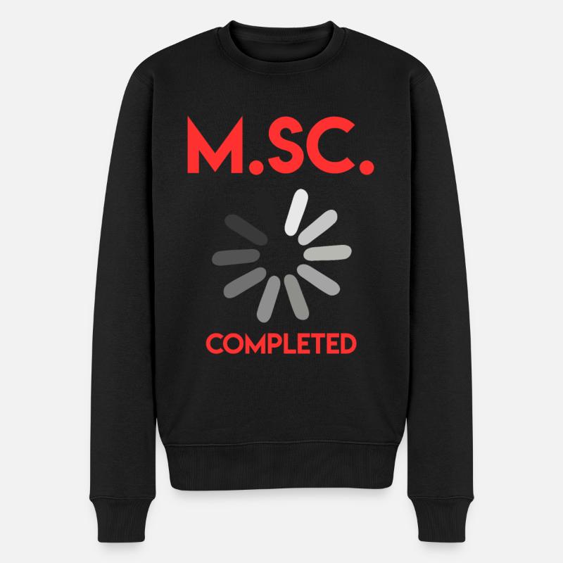Master complété Master of Science - Pull Premium bio Homme - noir