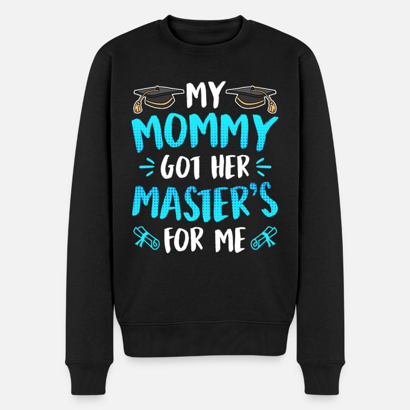 Ma mère a une maîtrise - Pull Premium bio Homme - noir