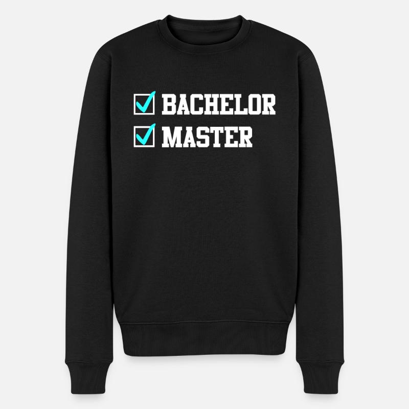 Baccalauréat complété Master - Pull Premium bio Homme - noir