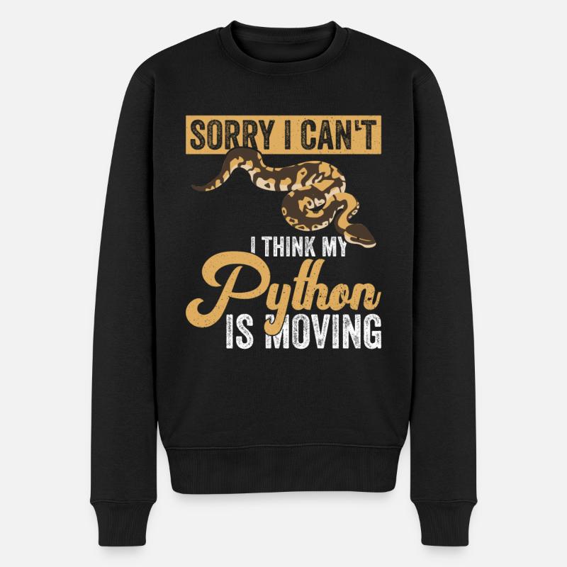 Königspython Banana Königspython - Men's Premium Organic Jumper - black