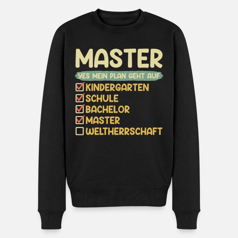 Baccalauréat en école maternelle Master - Pull Premium bio Homme - noir