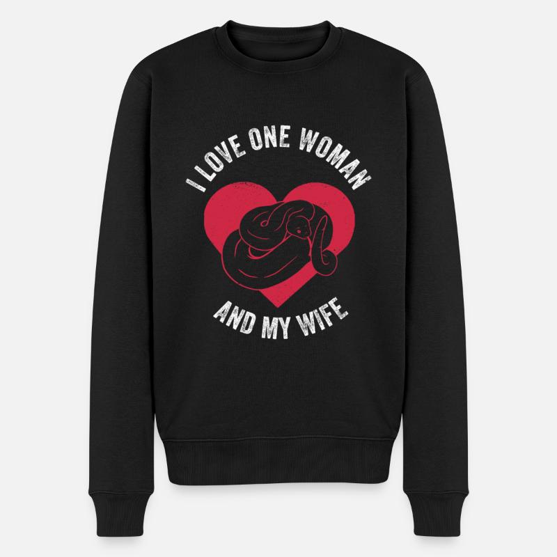 Banana Königspython Python - Men's Premium Organic Jumper - black