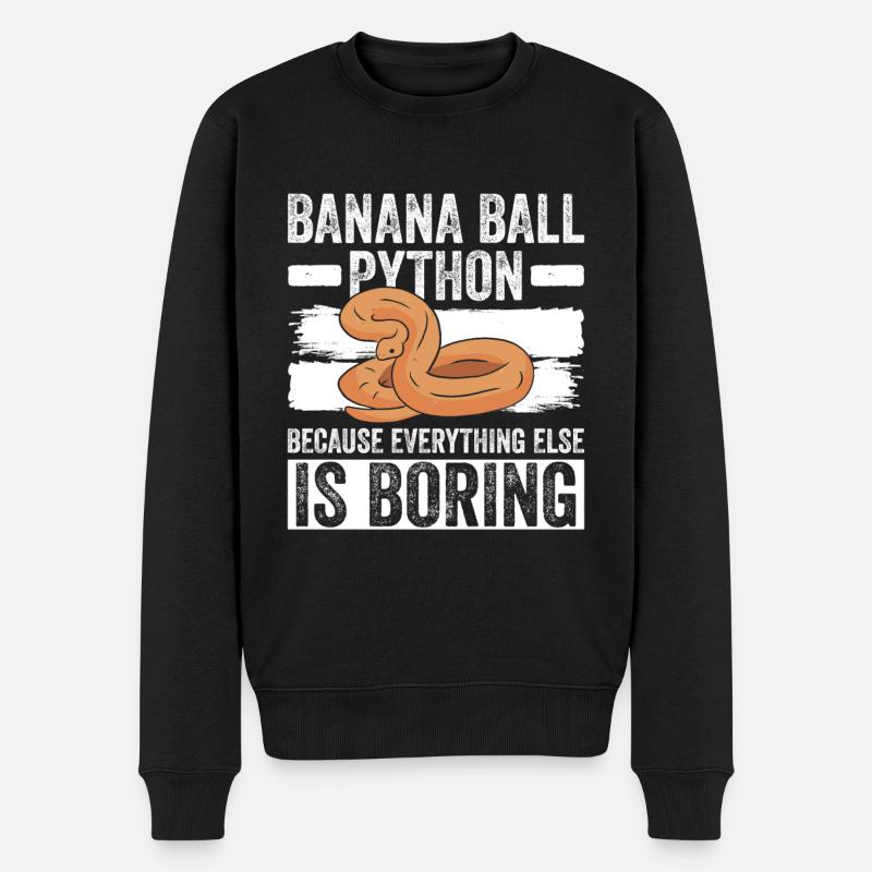 Königspython - Pull Premium bio Homme - noir