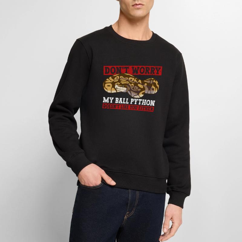 Königspython Bananenkugel Python Männer Premium Bio Pullover