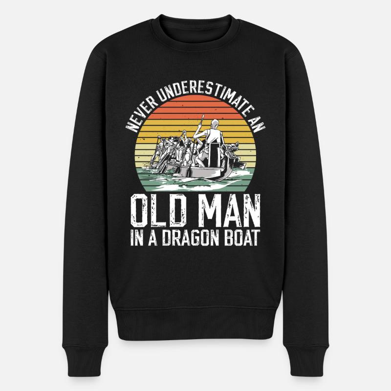 Drachenboot Opa Drachenbootrennen Papa - Pull Premium bio Homme - noir