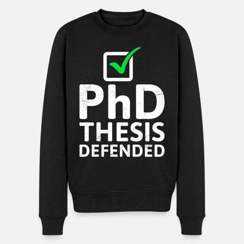 La thèse défend le titre de doctorat - Pull Premium bio Homme - noir