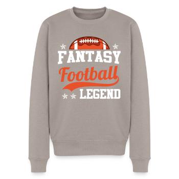 Fantasy Football Legend Fantasy Football Champion - Männer Premium Bio Pullover - Taupe - Vorne - Nico (187cm)