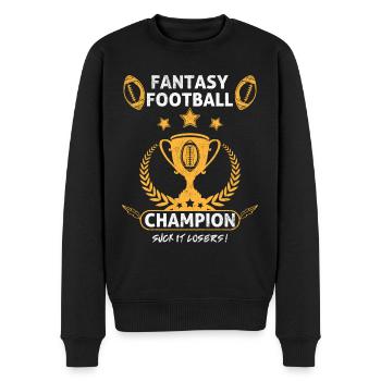 Fantasy Football Champion - Männer Premium Bio Pullover - Schwarz - Vorne - Nico (187cm)