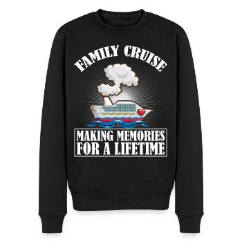 Coole Kreuzfahrt Kreuzfahrtschiff Familienurlaub - Männer Premium Bio Pullover - Schwarz - Vorne - Nico (187cm)