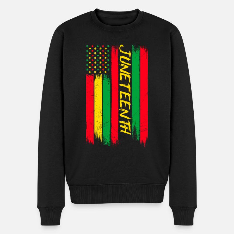Juneteenth Independence America African Woman - Pull Premium bio Homme - noir