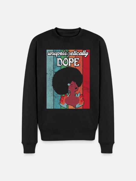 Unapologetically African Woman - Men's Premium Organic Jumper - black