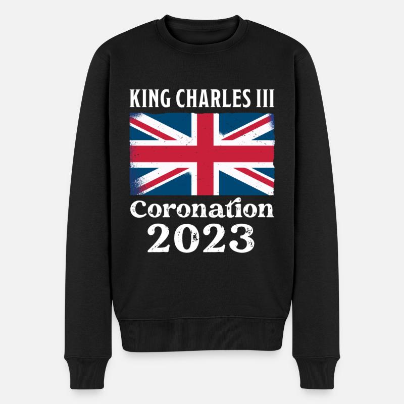 Couronnement 2023 King Charles III - Pull Premium bio Homme - noir