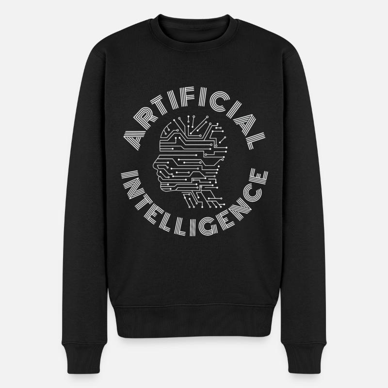 Artificial Intelligence AI machine learning - Men's Premium Organic Jumper - black