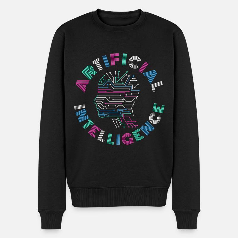 Artificial Intelligence AI Gift - Men's Premium Organic Jumper - black