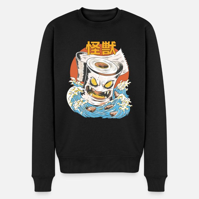 Papier toilette géant Sunset japonais - Pull Premium bio Homme - noir