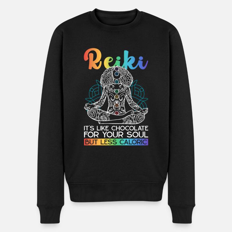 Reiki Praktiker Und Energie - Pull Premium bio Homme - noir
