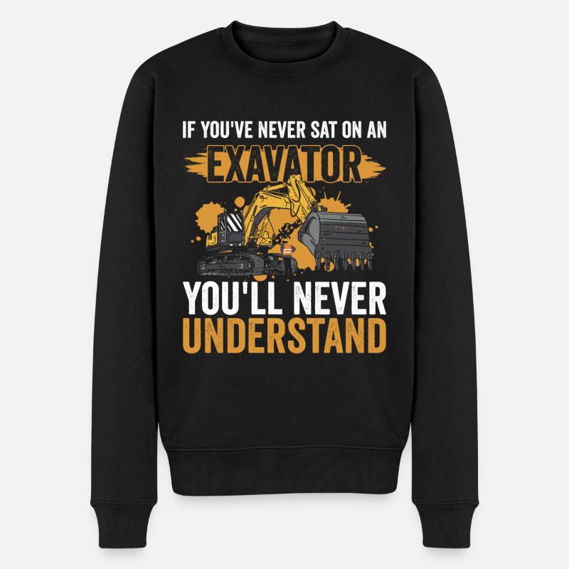 Baggerfahrer Bagger - Pull Premium bio Homme - noir