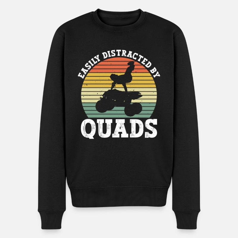 Quad Quadfahren - Pull Premium bio Homme - noir
