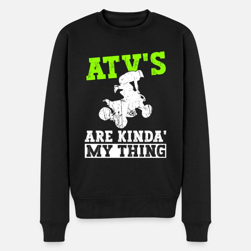 Quad Quadfahrer - Pull Premium bio Homme - noir