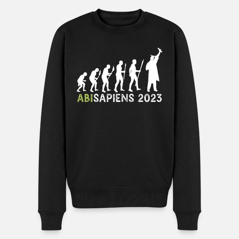 Abitur 2023 Abisapiens Abiturienten - Männer Premium Bio Pullover - Schwarz