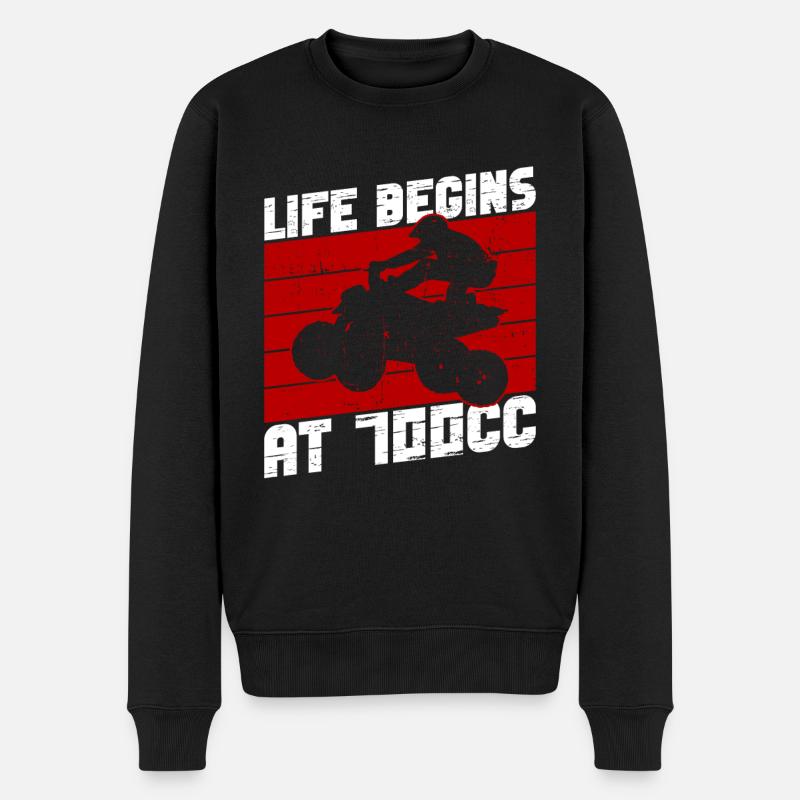 Quad Quadfahrer - Pull Premium bio Homme - noir