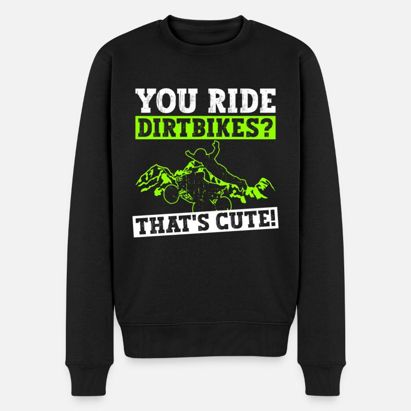 Quadfahrer Quad - Pull Premium bio Homme - noir