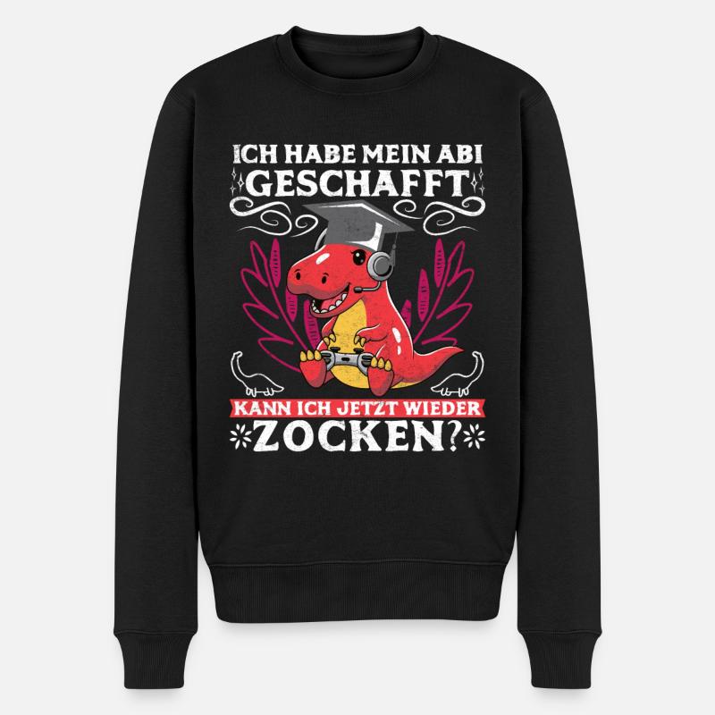 Abi 2023 geschafft kann ich wieder zocken? Abitur - Männer Premium Bio Pullover - Schwarz