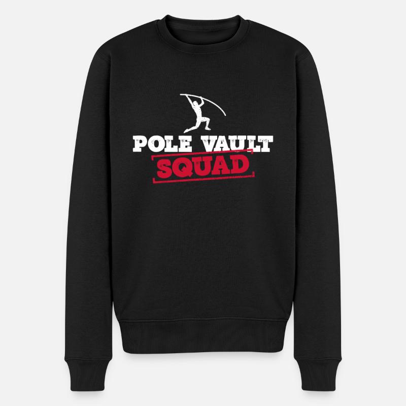Stabhochspringen - Männer Premium Bio Pullover - Schwarz