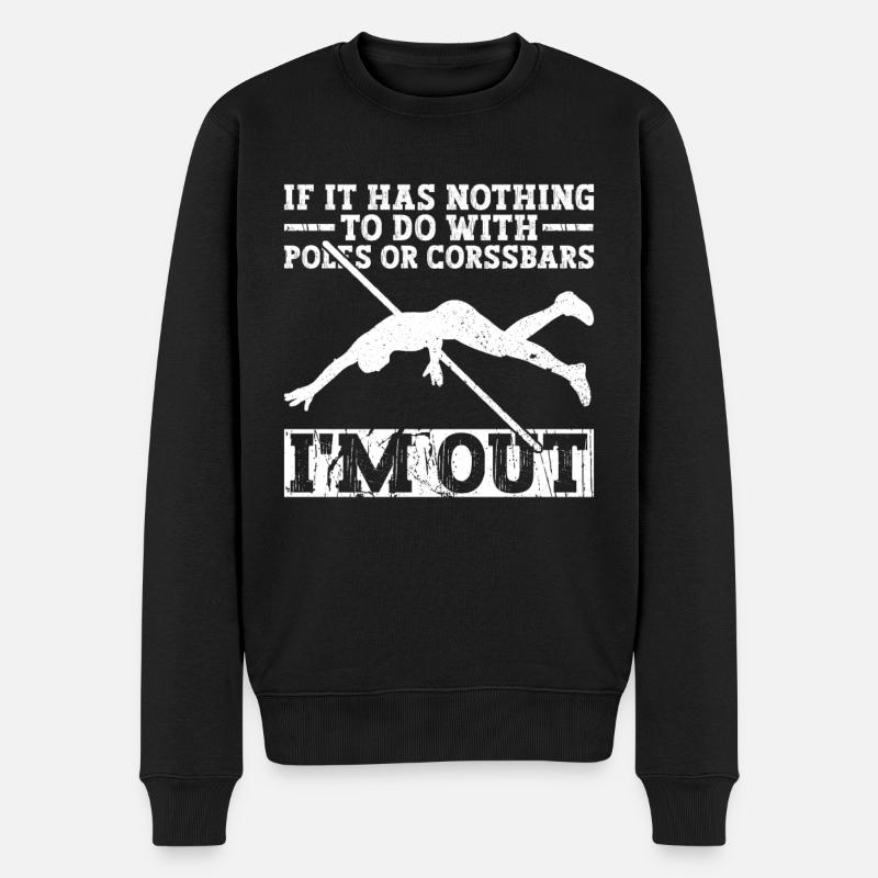 Stabhochspringer Stabhochsprung - Pull Premium bio Homme - noir