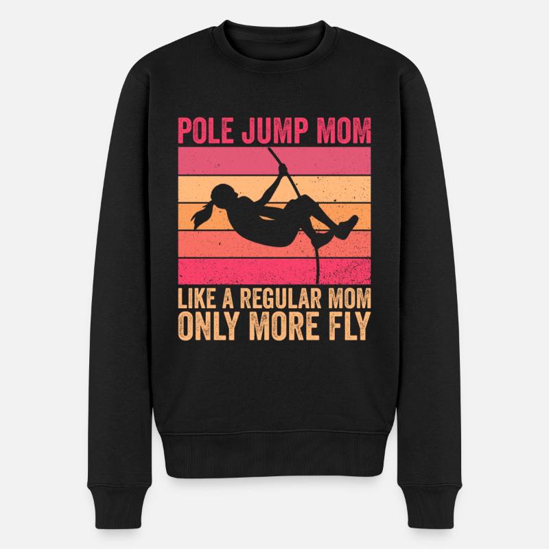 Stabhochspringer Maman Stabhochsprung Mutter - Pull Premium bio Homme - noir