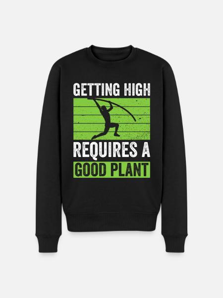 Stabhochspringer Stabhochsprung - Men's Premium Organic Jumper - black