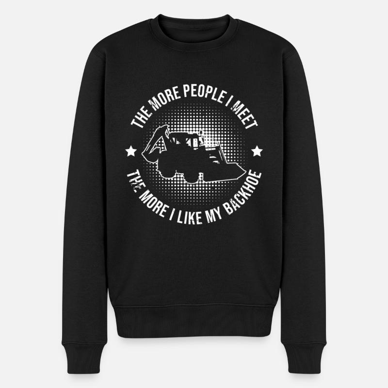 Baggerfahrer Und Baggerbinder - Pull Premium bio Homme - noir