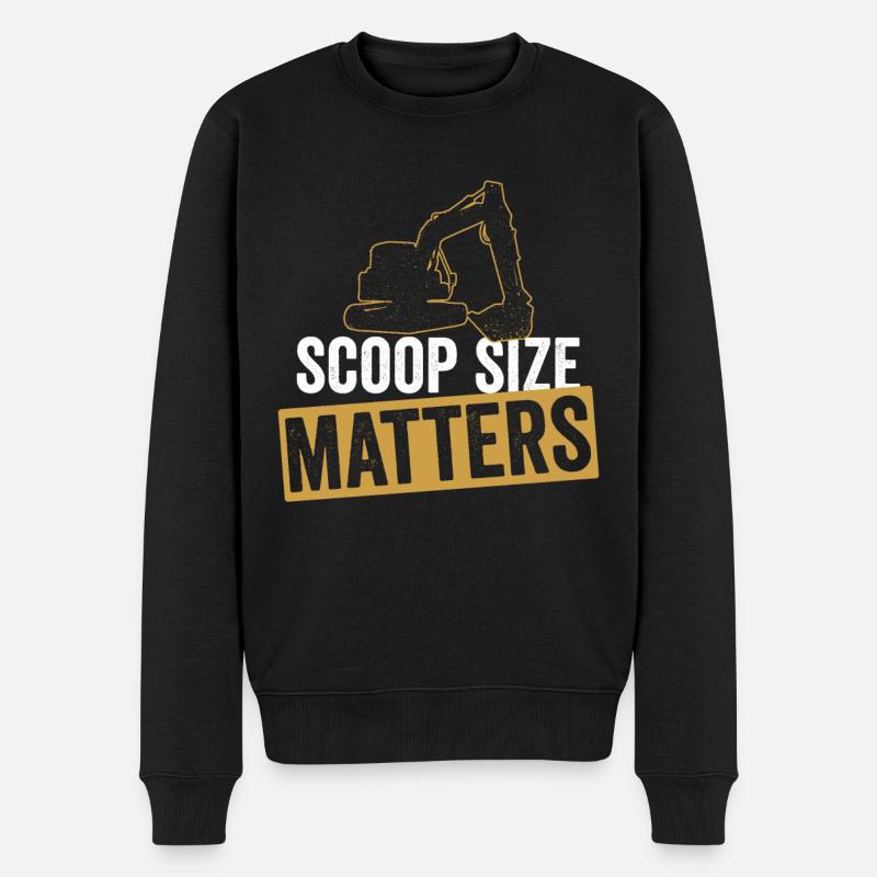 Baggerfahrer Bagger Sandbagger - Männer Premium Bio Pullover - Schwarz