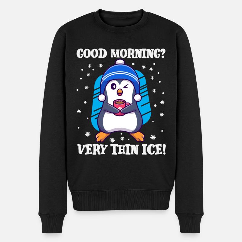 Bonjour? - Pull Premium bio Homme - noir