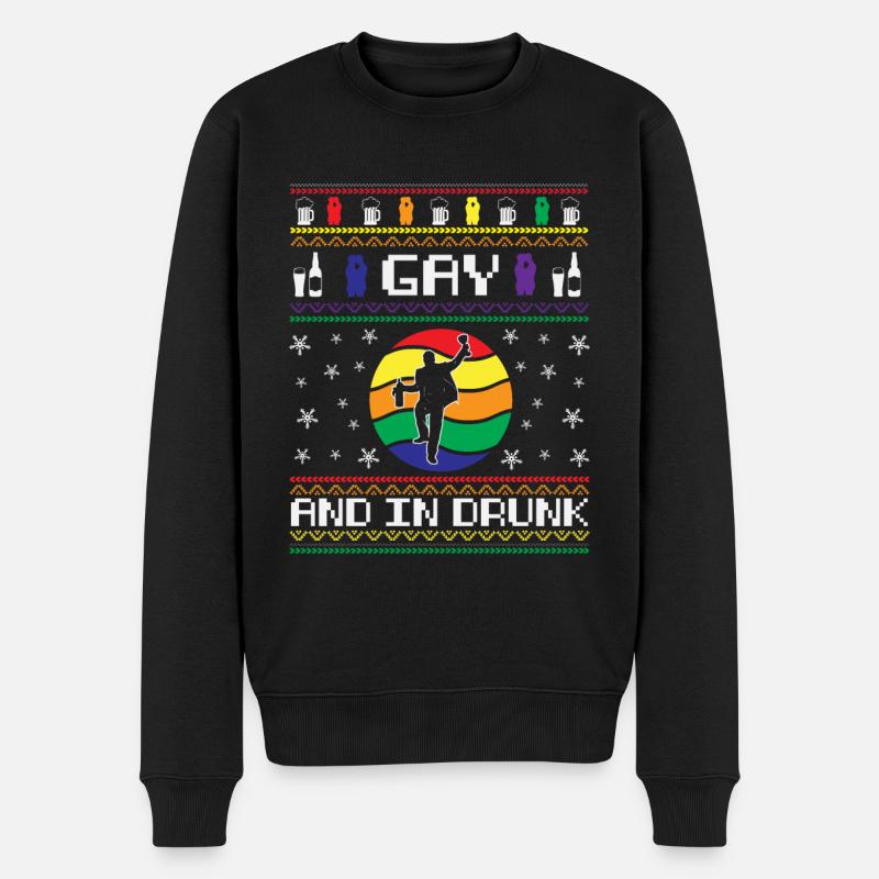 Gay et ivre - Pull Premium bio Homme - noir