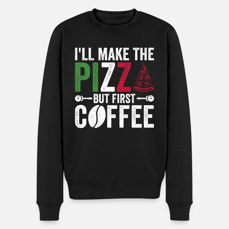 Pizza Backen Pizzabäcker Pizzaiolo - Pull Premium bio Homme - noir