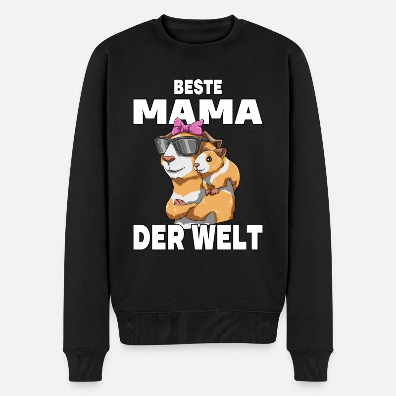 Beste Mama der Welt Muttertag Mutter - Männer Premium Bio Pullover - Schwarz