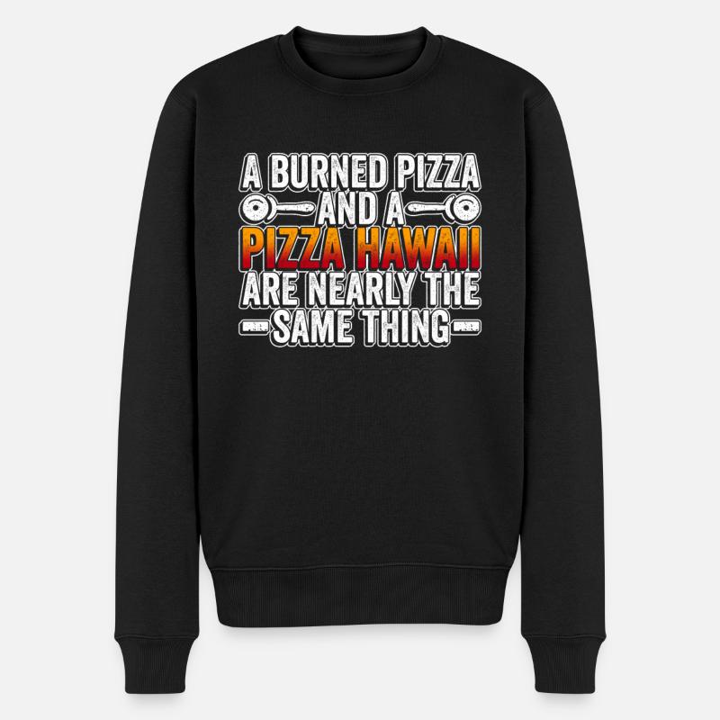 Pizza Anti Pizza Hawaii - Pull Premium bio Homme - noir