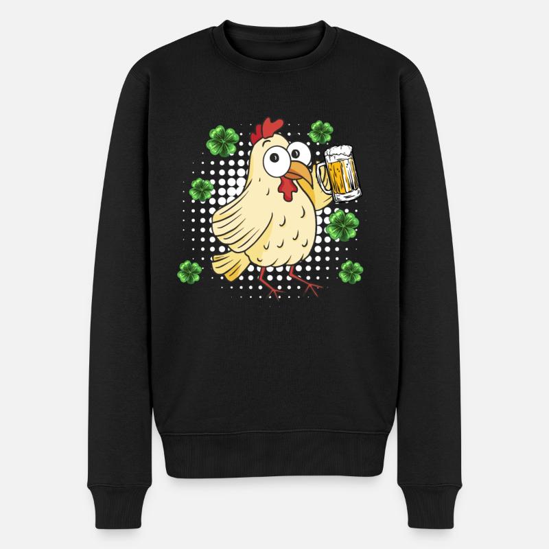 Poulet de la Saint-Patrick - Pull Premium bio Homme - noir
