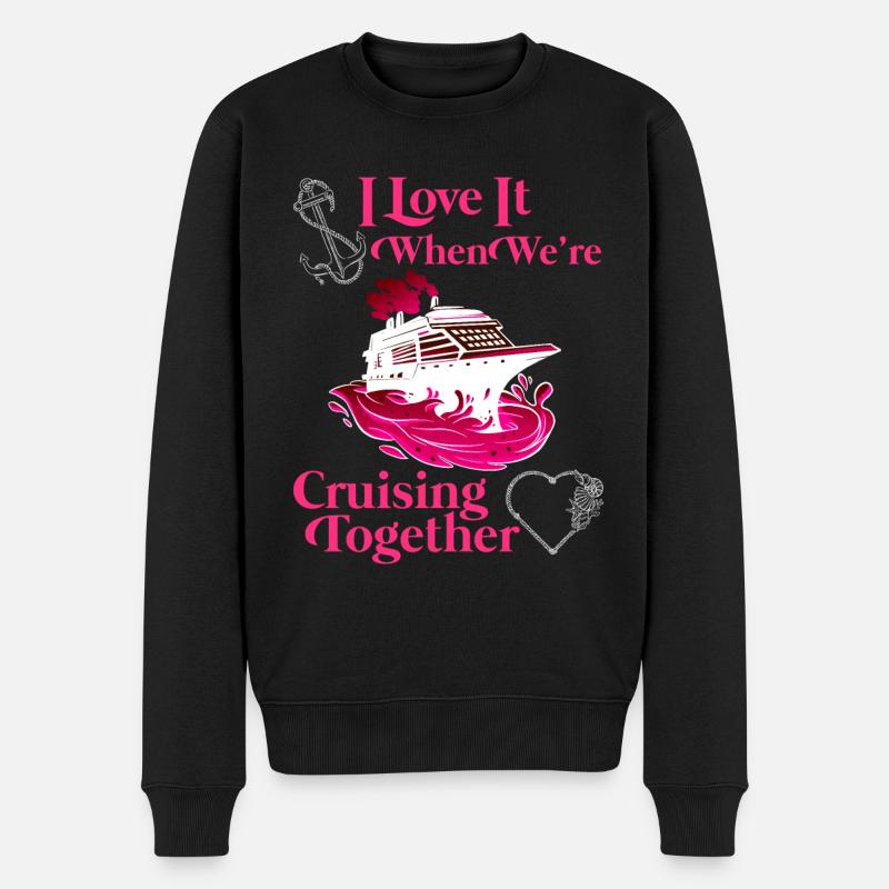 Croisière ensemble Vacances de printemps - Pull Premium bio Homme - noir