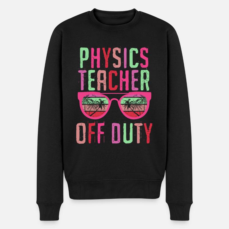 Professeur de physique de vacances Professeur de physique hors service - Pull Premium bio Homme - noir