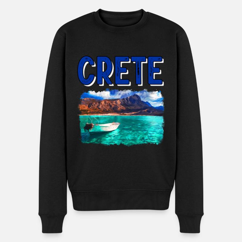 Crète - Pull Premium bio Homme - noir