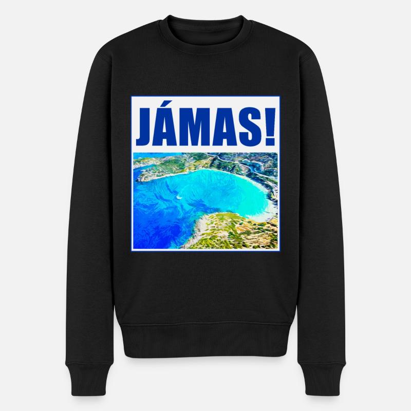 Salutations en grec - Pull Premium bio Homme - noir