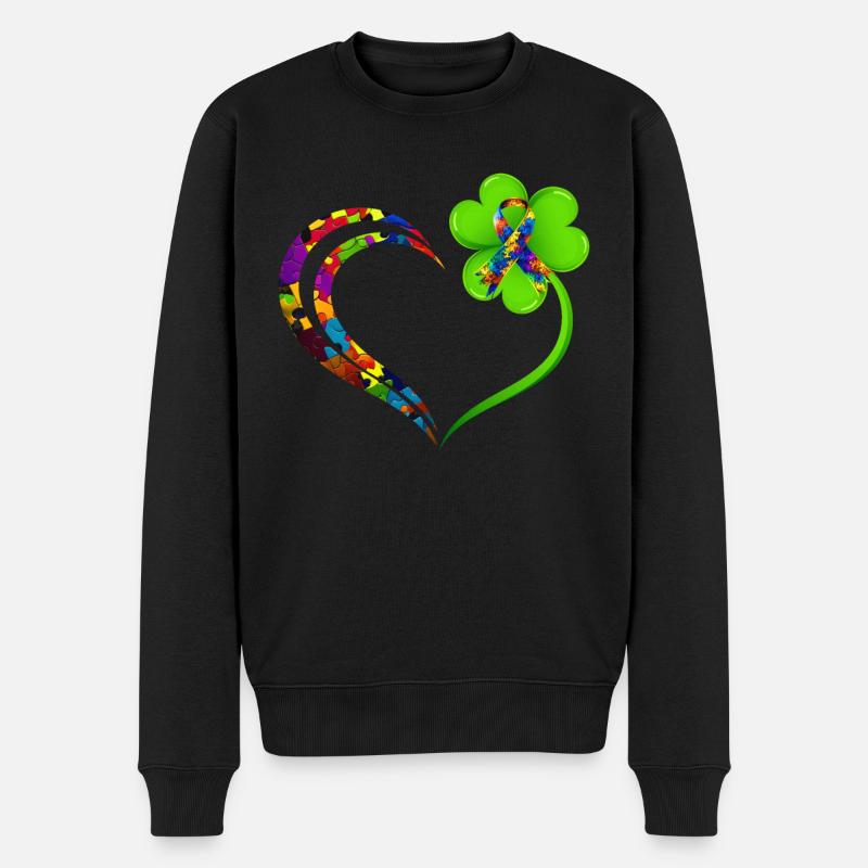 Autisten ADHS ADHD Autismus Jugendliche - Männer Premium Bio Pullover - Schwarz