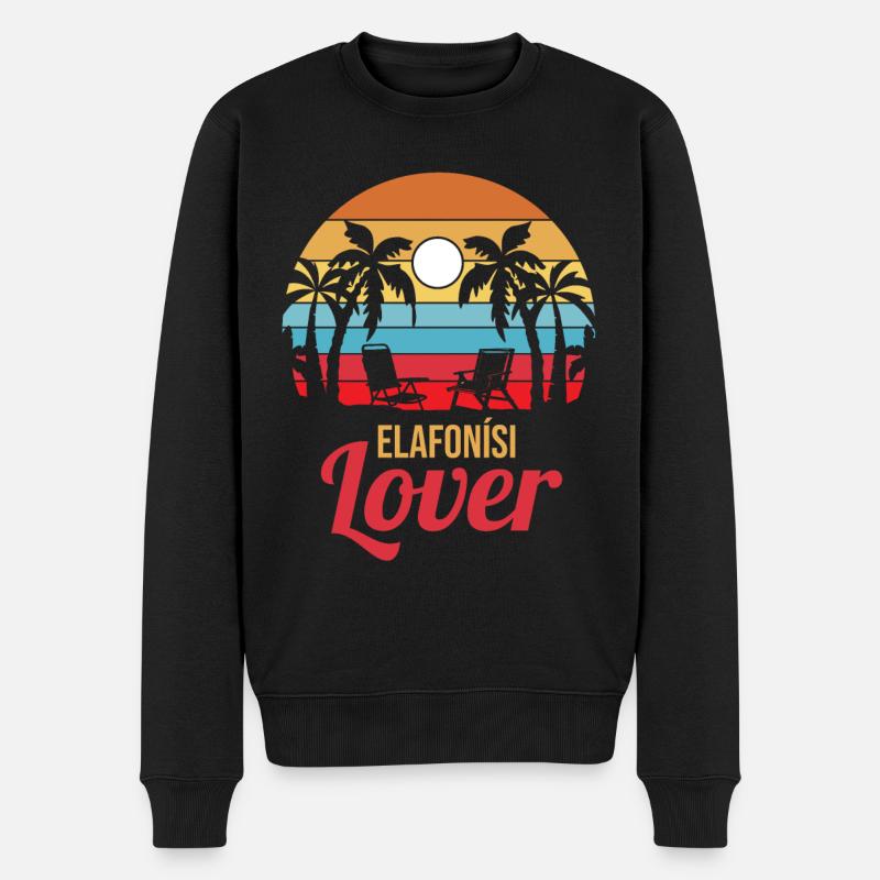 Elafonisi Lover - Pull Premium bio Homme - noir